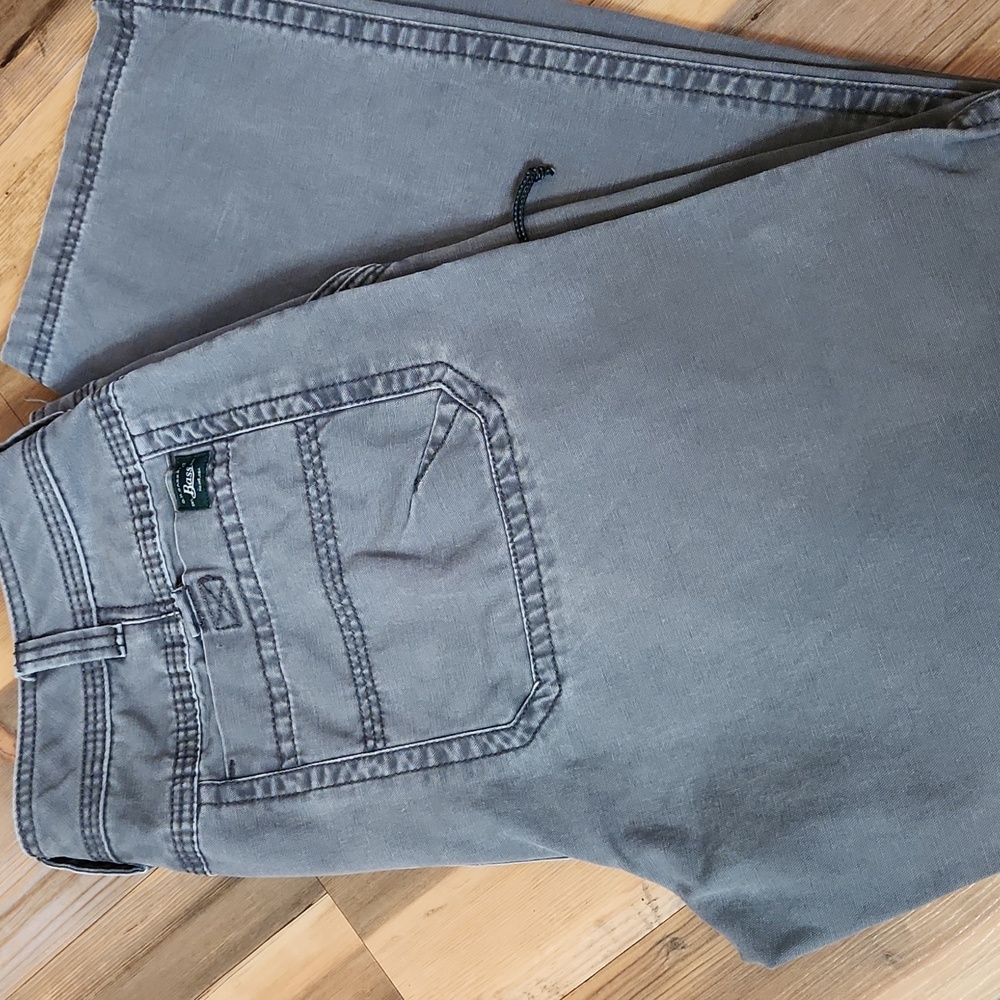 Gray Relaxed Fit Cargo Jeans